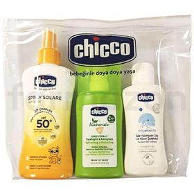 Chicco Güneş Spreyi SPF50 + 150 ml - 100 ml Chicco Sivrisinek Kovucu Sprey + 100 ml Şampuan