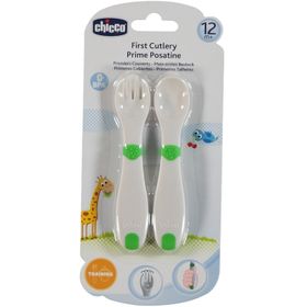 Chicco İlk Kaşık-Çatal Setim 12 Ay + Yeşil