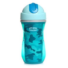 Chicco Isı Yalıtımlı Mavi Pipetli Spor Bardak