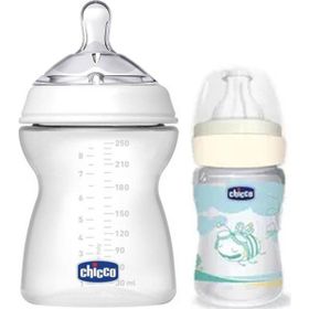Chicco Natural Feeling 0+ Ay Silikon Emzikli 250 ml Cam Biberon