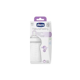 Chicco Natural Feeling 6+ Ay Silikon Emzikli 330 ml PP Biberon