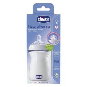 Chicco Natural Feeling 6+ Ay Silikon Emzikli 330 ml PP Biberon