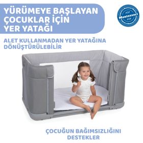 Chicco Next2Me Forever Moon Grey Anne Yanı Beşik