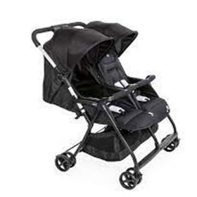 Chicco Ohlala 2 Twin Ultra Hafif İkiz Bebek Arabası Siyah