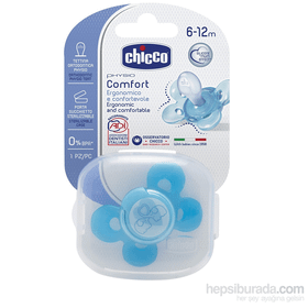 Chicco Physio Comfort Active Mavi 6-12 Ay Silikon Tekli Emzik