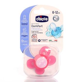 Chicco Physio Comfort Silikon Tekli Pembe Emzik
