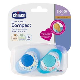 Chicco Physio Compact Erkek 2'li Kauçuk 6-12 Ay Emzik