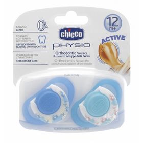 Chicco Physio Compact Erkek 2'li Kauçuk 6-12 Ay Emzik