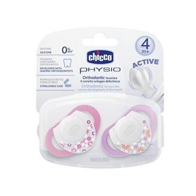 Chicco Physio Pembe Silikon 4m+ 2'li Emzik