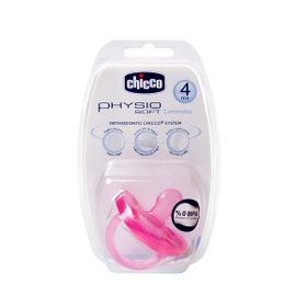 Chicco Physio Soft Pembe 4 Ay 0-3 Yaş Tekli Silikon Emzik