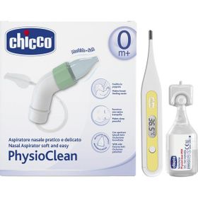 Chicco Physioclean Burun Aspiratörü + 10x2 ml Serum Fizyolojik Solüsyon + Dijital Pediatrik Termometre