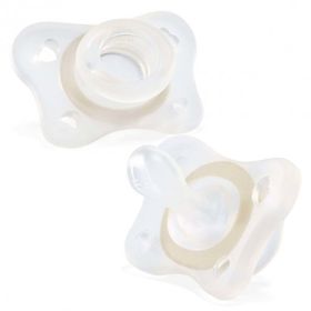 Chicco Physioforma 2'li 2 6 Ay Unisex Mini Soft Gece Parlayan Silikon Emzik