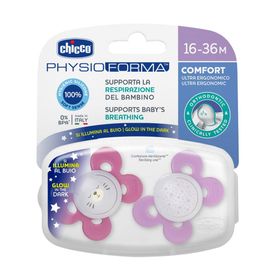 Chicco PhysioForma Comfort Kız 16-36 Ay 2'li Silikon Emzik
