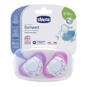 Chicco Physioforma Compact Pembe - Mor 6-12 Ay 2'li Silikon Emzik
