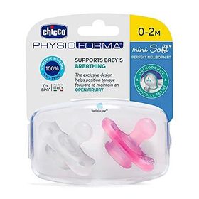 Chicco Physioforma Mini Soft 0-2 Ay Kız 2'li Emzik