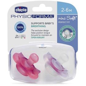 Chicco Physioforma Mini Soft 2-6 Ay Kız 2'li Emzik