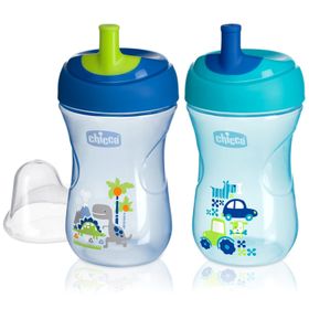 Chicco Pipetli 266 ml 12 Ay Asortili Erkek Alıştırma Bardağı