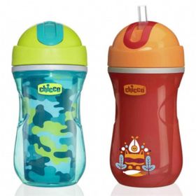 Chicco Sport Cup 266 ml Pipetli Isı Yalıtımlı Spor Bardak
