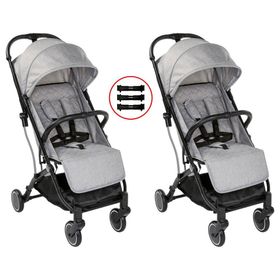 Chicco Trolley Me Lıght Grey İkiz Bebek Arabası