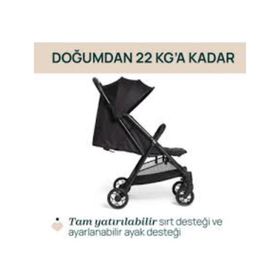 Chicco Urbino Black Hafif Tek Elle Katlanır Kabin Boy Bebek Arabası