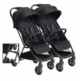 Chicco Urbino Black Hafif Tek Elle Katlanır Kabin Boy İkiz Bebek Arabası