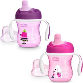 Chicco Yarı Yumuşak Uçlu 6+ Ay 200 ml Asortili Bebek Alıştırma Bardağı