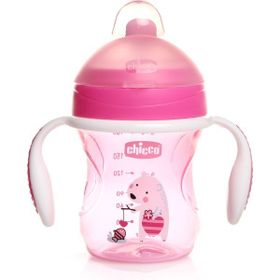 Chicco Yarı Yumuşak Uçlu 6+ Ay 200 ml Asortili Bebek Alıştırma Bardağı