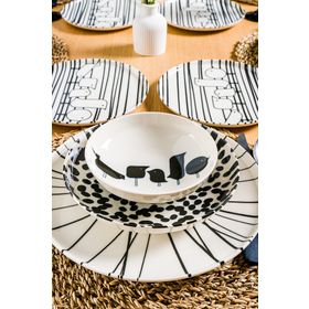 Chichi Home Nido Mounta 24 Parça 6 Kişilik Porselen Yemek Takımı