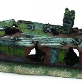 Chicos 40x12,5x14,5 cm Batık Uçak Gemisi Akvaryum Dekoru