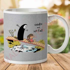 Chihiro And No Face Calvin And Hobbs Spirited Away Baskılı Kupa