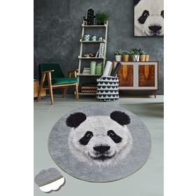 Chilai Home 140x140 cm Huge Panda Djt Çap Dekoratif Halı