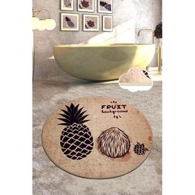 Chilai Home 140x140 cm Mavi Ocean Djt Çap Banyo Halısı