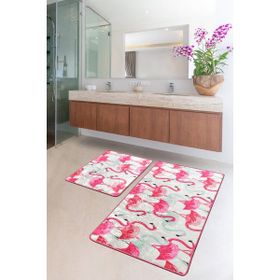 Chilai Home 2'li Set Vogel Djt Banyo Halısı