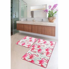 Chilai Home 2'li Set Vogel Djt Banyo Halısı