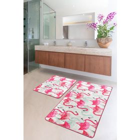 Chilai Home 2'li Set Vogel Djt Banyo Halısı