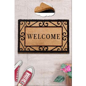 Chilai Home 40x60 cm Coco Fold Beige Bej İç ve Dış Kapı Önü Paspası