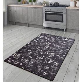 Chilai Home 80x200 cm Cappuccino Siyah Djt Mutfak Halısı