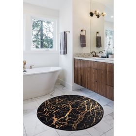 Chilai Home 8682125925691 Goldes Dijital Çap 100 cm Banyo Halısı