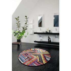Chilai Home 8682125925738 Maglıe Dijital Çap 100 cm Banyo Halısı