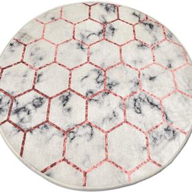 Chilai Home 8682125925967 Honeycomb Dijital Çap 100 cm Banyo Halısı