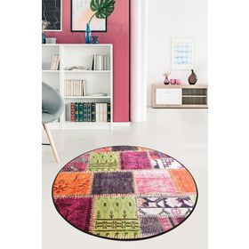 Chilai Home Alvina Renkli Djt Çap 100 cm Dekoratif Halı