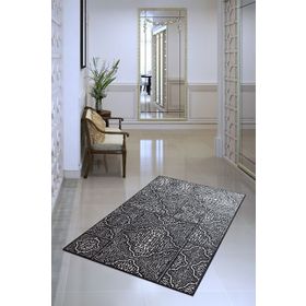 Chilai Home Anna Siyah Djt 60x140 cm Dekoratif Salon Halısı