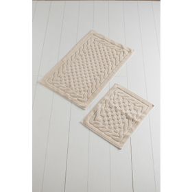 Chilai Home Bambi Cotton Bej 2'li Banyo Halısı