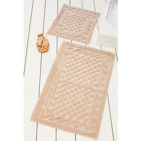 Chilai Home Bambi Cotton Bej 2'li Banyo Halısı