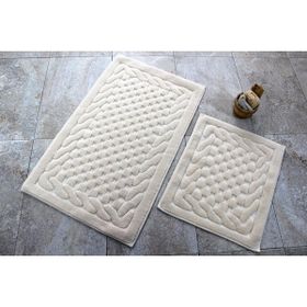 Chilai Home Bambi Cotton Bej 2'li Banyo Halısı
