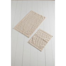 Chilai Home Bambi Cotton Bej 2'li Banyo Halısı