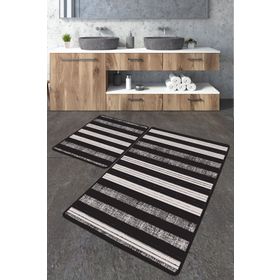 Chilai Home Barcode Djt 2'li Set Banyo Paspası Kaymaz Tabanlı Banyo Halısı Klozet Takımı