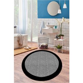 Chilai Home Barley Black 120x120 Cm Banyo Halısı