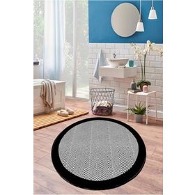 Chilai Home Barley Black 120x120 Cm Banyo Halısı
