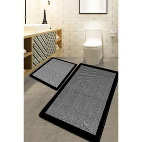 Chilai Home Barley Black Djt 2'li Set Banyo Halısı